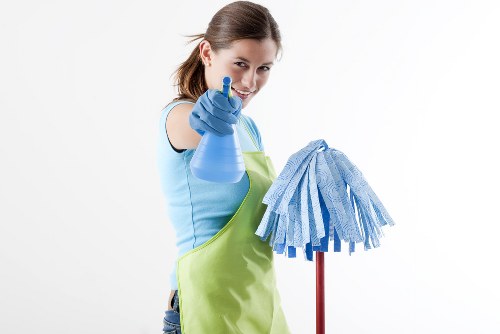 Customer raising a carpet cleaning complaint in a professional service setting