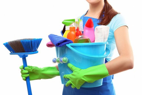 Deep carpet cleaning process in a commercial workspace