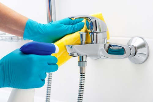 Carpet cleaning service improving the look of a busy living space